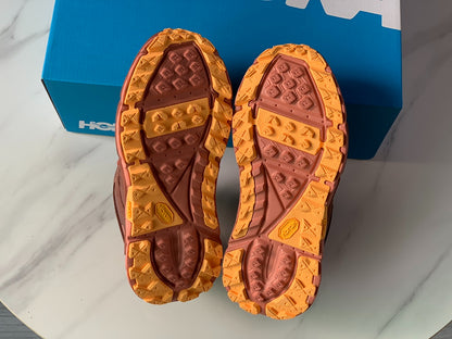HOKA Ultra Low Gore-Tex Taupe Brown | Warm Orange Yellow