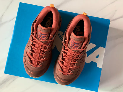 HOKA Ultra Low Gore-Tex Taupe Brown | Warm Orange Yellow