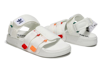 Adidas Originals Adilette 4-Strap Sandals White Multi-Color GZ8829