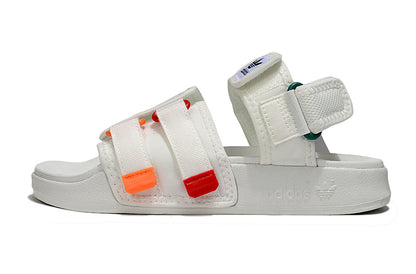 Adidas Originals Adilette 4-Strap Sandals White Multi-Color GZ8829