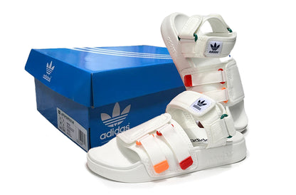 Adidas Originals Adilette 4-Strap Sandals White Multi-Color GZ8829