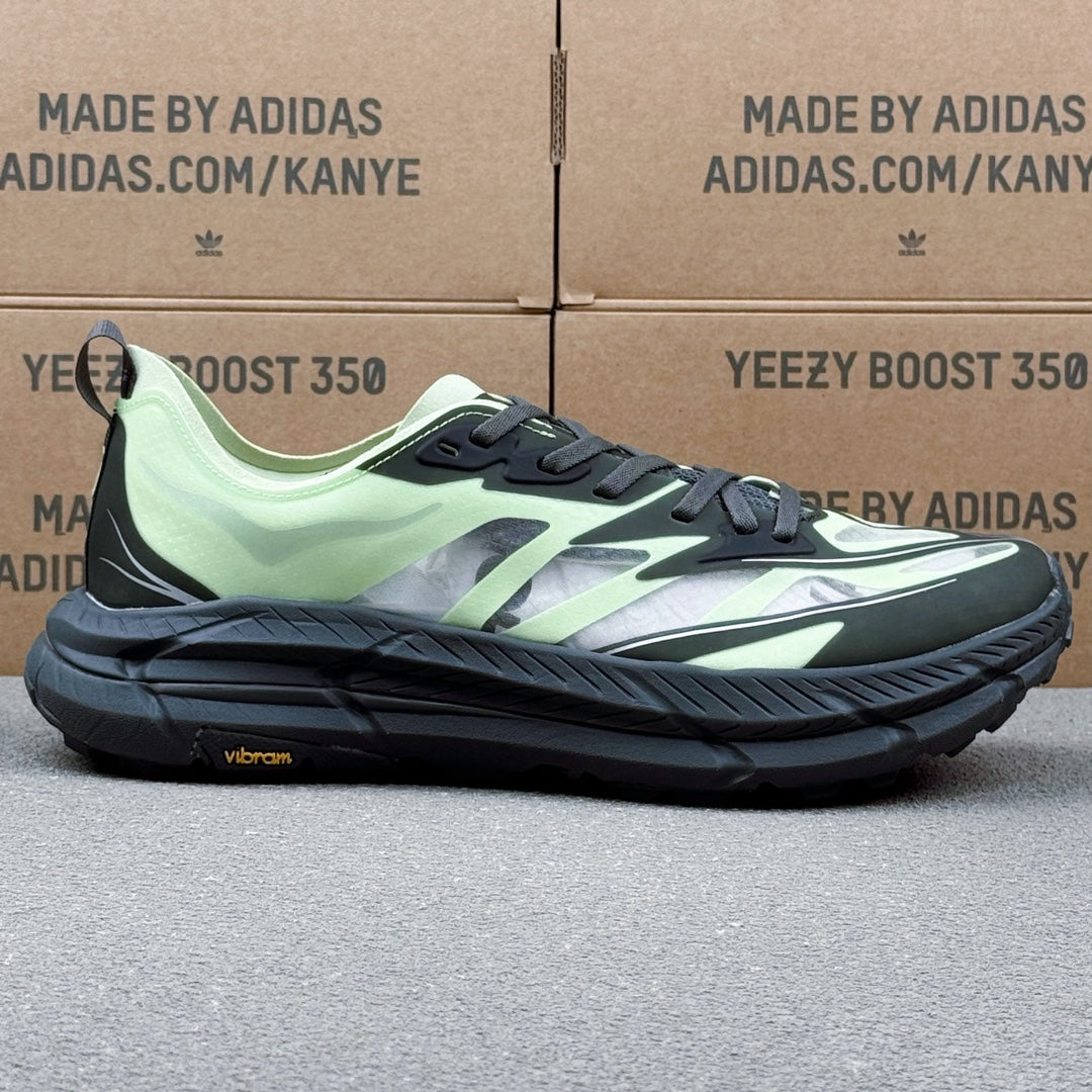 Hoka Mafate Speed 4 Black | Mint Green