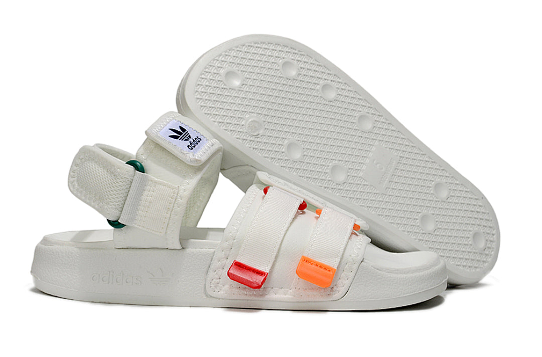 Adidas Originals Adilette 4-Strap Sandals White Multi-Color GZ8829