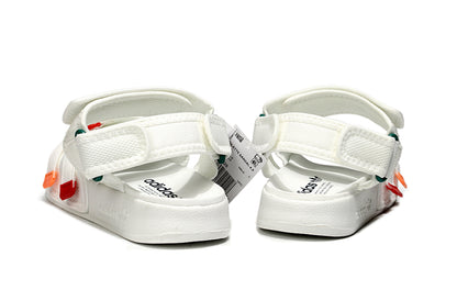 Adidas Originals Adilette 4-Strap Sandals White Multi-Color GZ8829