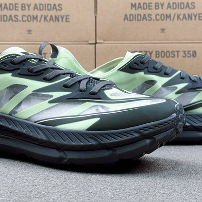 Hoka Mafate Speed 4 Black | Mint Green