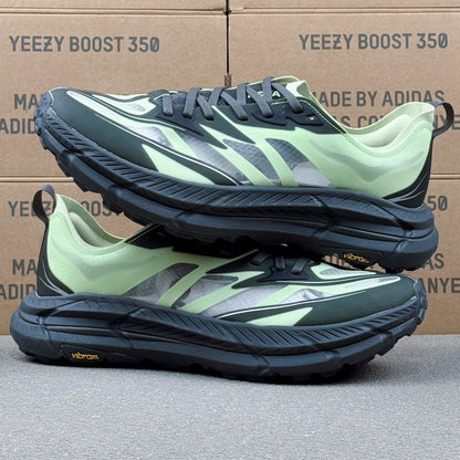 Hoka Mafate Speed 4 Black | Mint Green