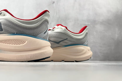 HOKA Bondi 9 Men's Running Shoes - Thunder Cloud/Vermillion