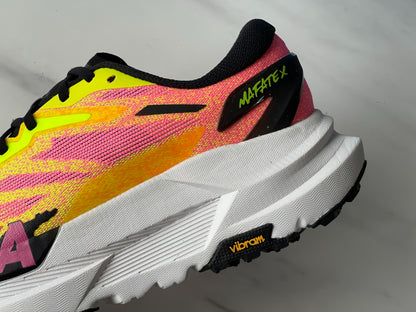 HOKA Mafate X Black | Yellow | Pink