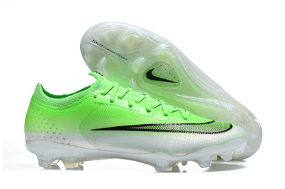 Nike Air Zoom Mercurial Vapor 17 Elite FG Soccer Cleats - Green/White "Atomknit" Edition