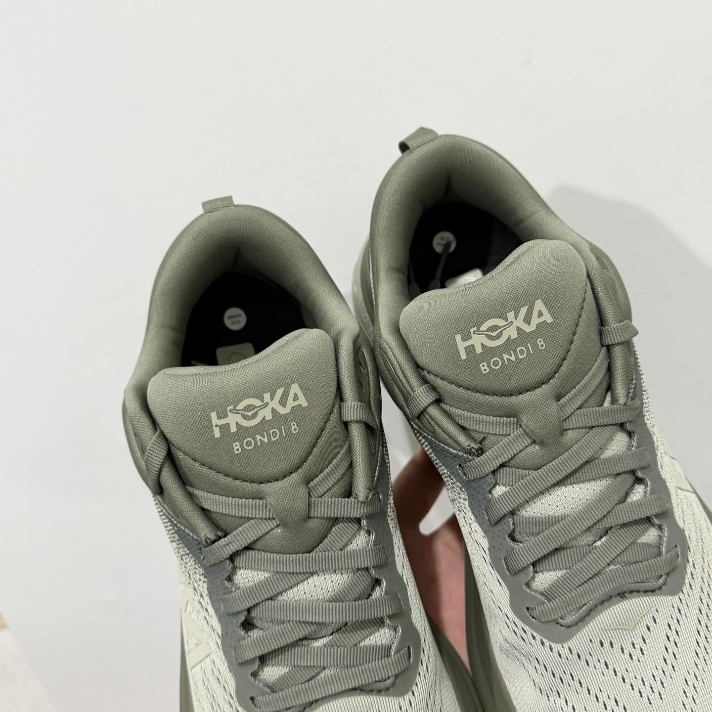 HOKA Bondi 8 Olive Haze Athletic Shoes