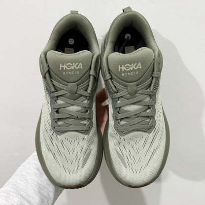 HOKA Bondi 8 Olive Haze Athletic Shoes