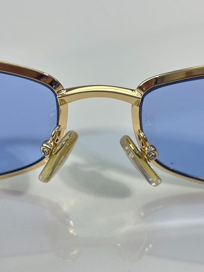 Prada Black Metal Rectangular Eyeglasses Frames with Clear Lenses
