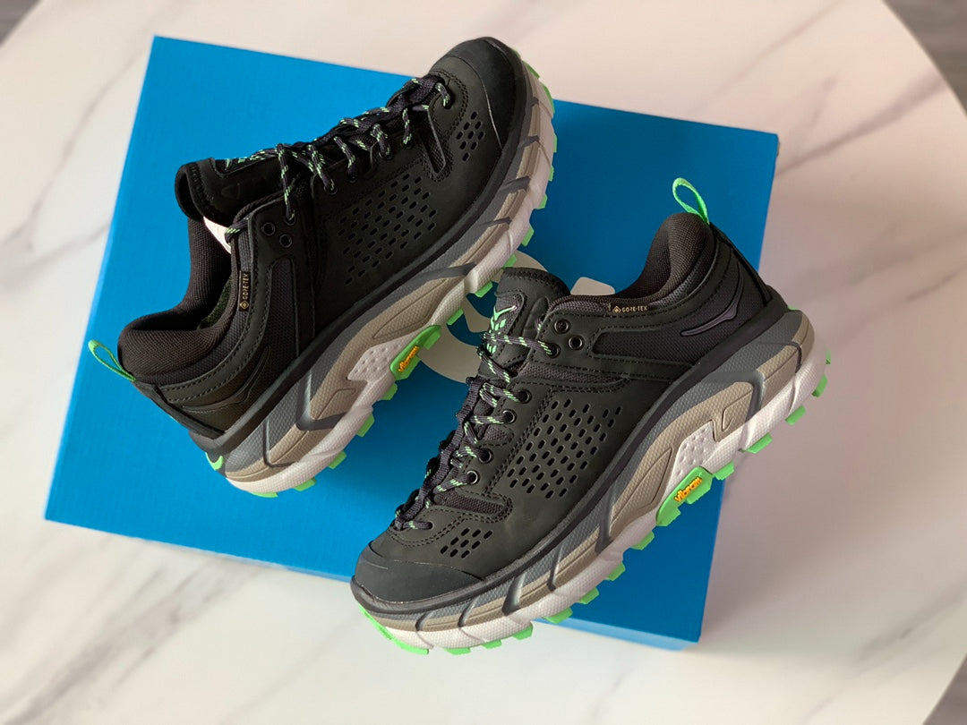 Hoka Ultra Low Gore-Tex Black | Mint Green