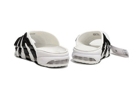 Nike "White Black Red" Uptempo Slides FJ7808-101