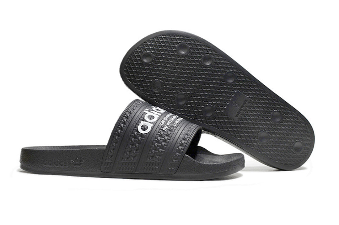 Adidas Originals Adilette Core Black/White Logo Slide Sandals GX6965