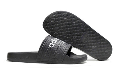 Adidas Originals Adilette Core Black/White Logo Slide Sandals GX6965