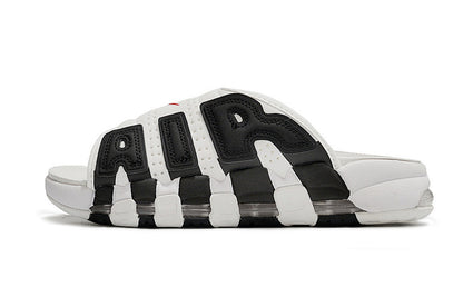 Nike "White Black Red" Uptempo Slides FJ7808-101
