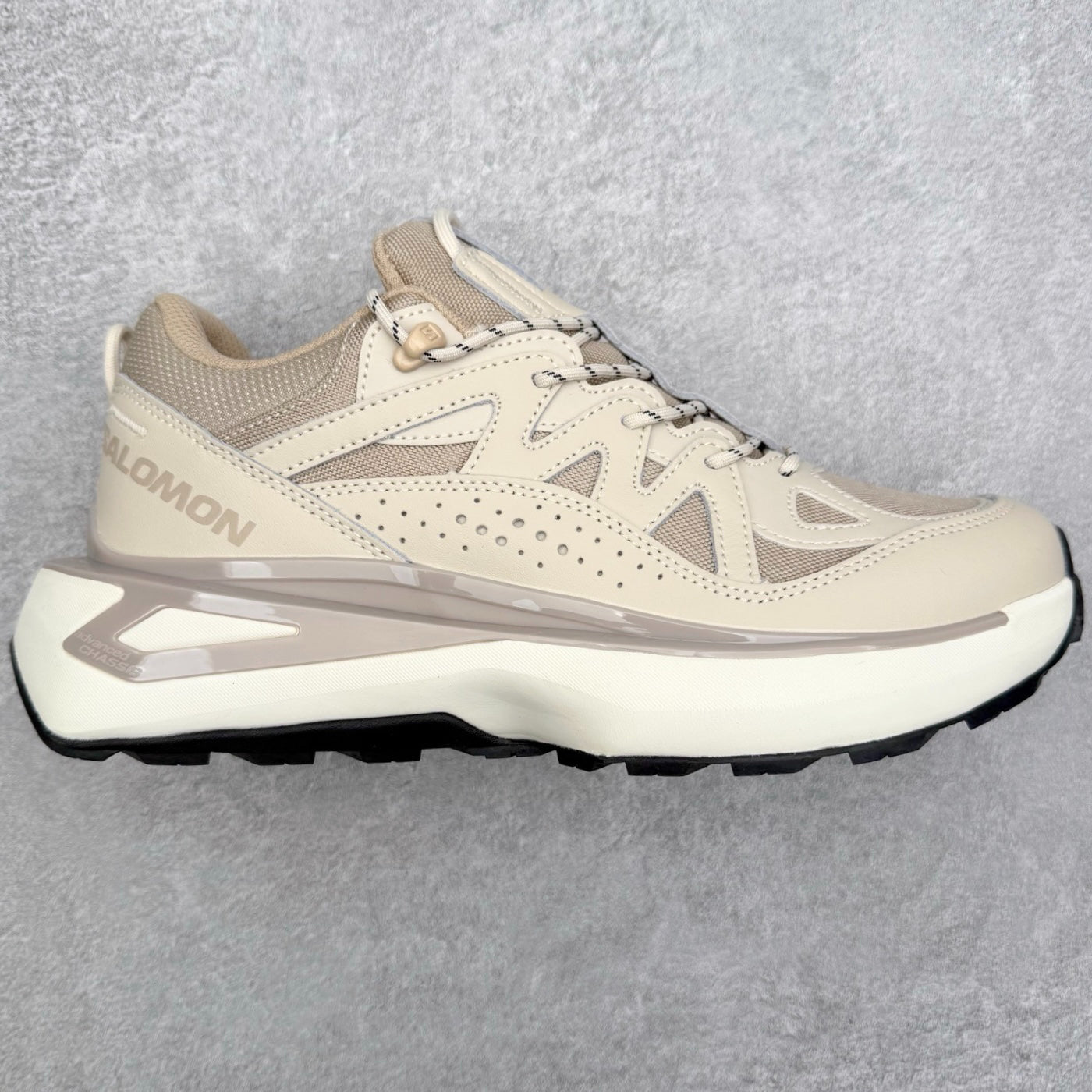 Salomon Odyssey Elmt Low Beige Vanilla Men Women Chunky Shoes