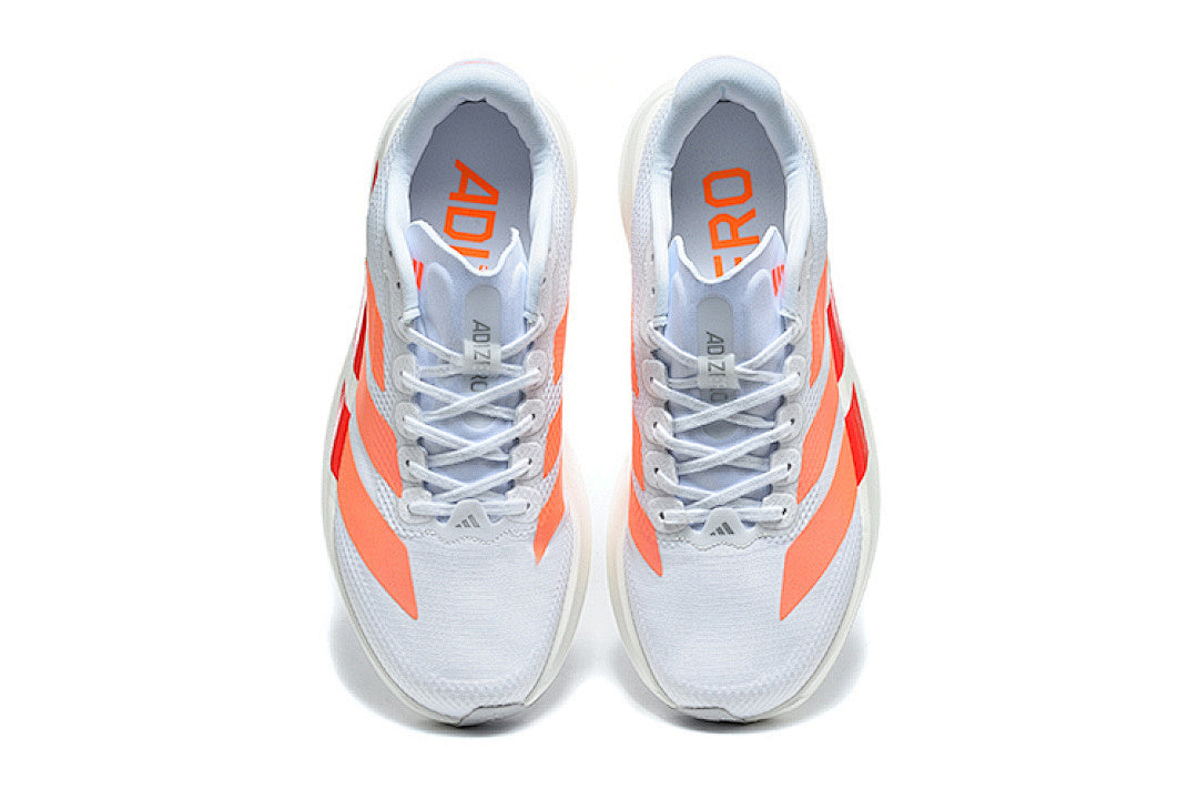 Adidas Adizero Evo SL Running Shoes in Cloud White / Solar Orange