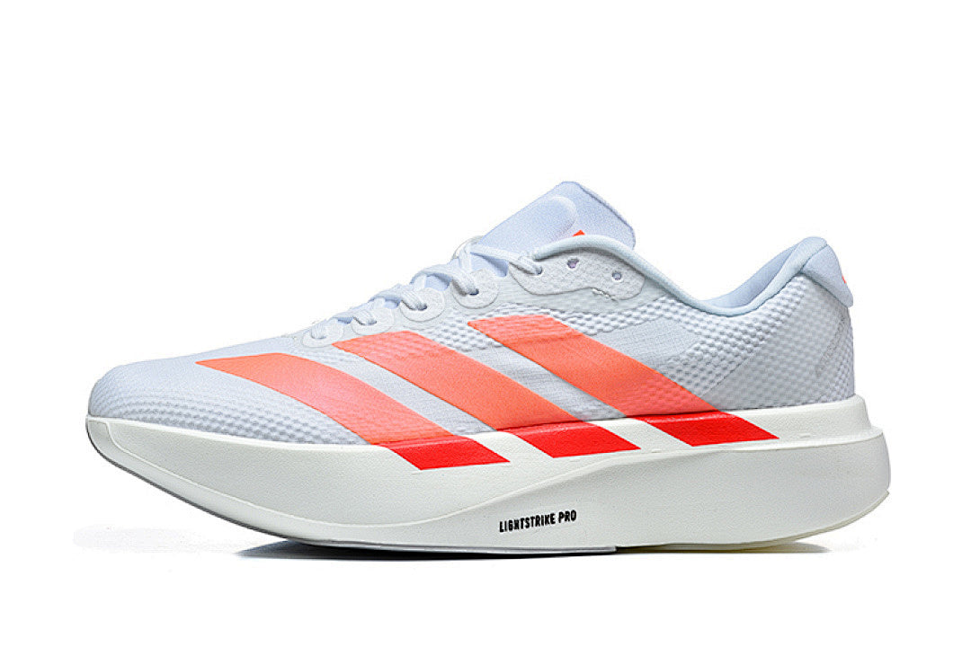 Adidas Adizero Evo SL Running Shoes in Cloud White / Solar Orange