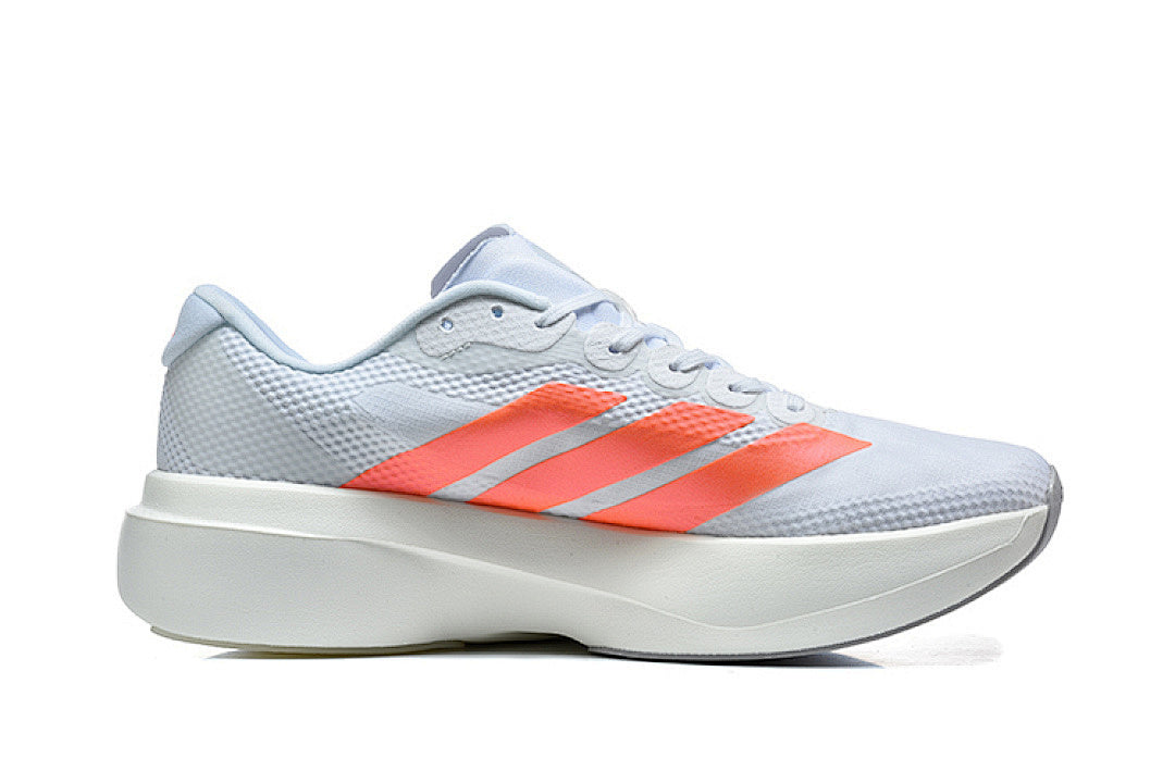 Adidas Adizero Evo SL Running Shoes in Cloud White / Solar Orange