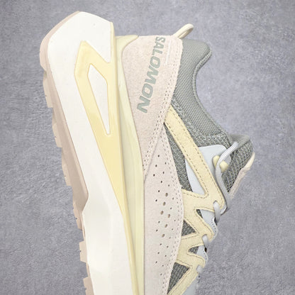 Salomon Odyssey Elmt Low Green Beige Men Women Chunky Shoes