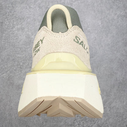 Salomon Odyssey Elmt Low Green Beige Men Women Chunky Shoes