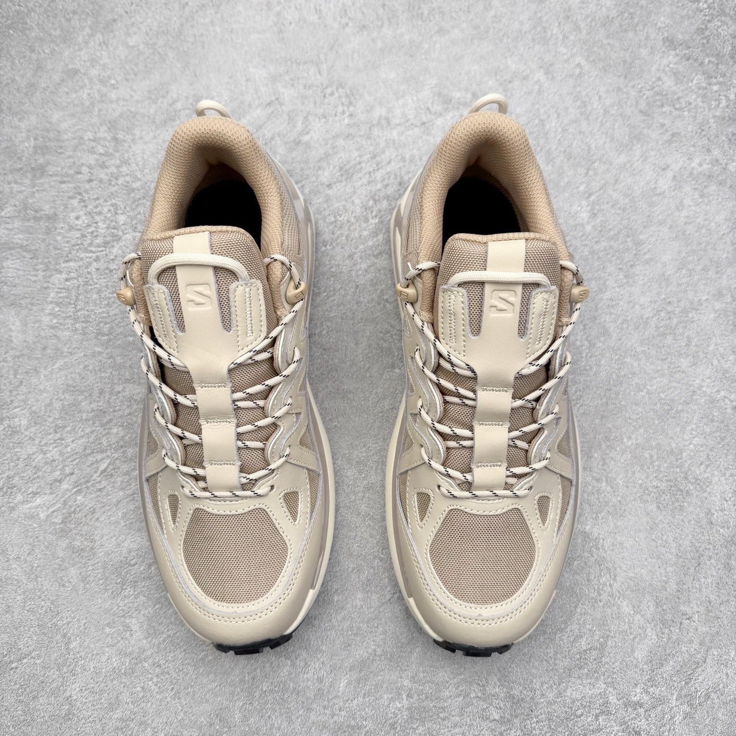 Salomon Odyssey Elmt Low Beige Vanilla Men Women Chunky Shoes