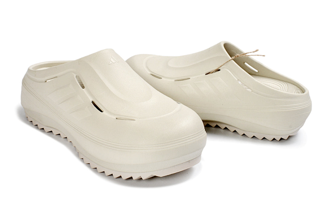 Adidas Adilette Platform Clogs Off-White Slip-On Recovery Shoes JH9853
