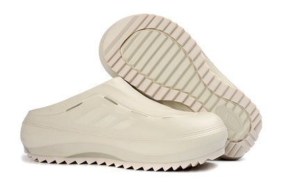 Adidas Adilette Platform Clogs Off-White Slip-On Recovery Shoes JH9853