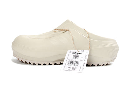Adidas Adilette Platform Clogs Off-White Slip-On Recovery Shoes JH9853
