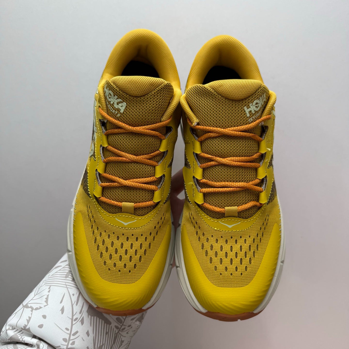 HOKA Skyline-Float X Flaxseed/Pollen Sneakers