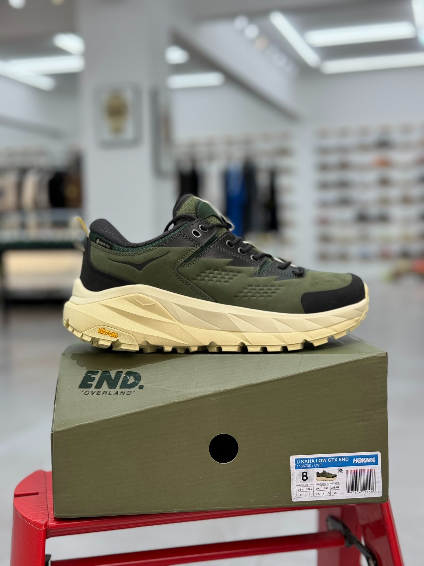 HOKA Kaha Low GORE-TEX Elite Terrain System Military Green