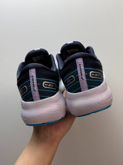 Brooks Women's Glycerin 20 Neutral Road Running Shoes (Peacoat/Ocean/Pastel Lilac)