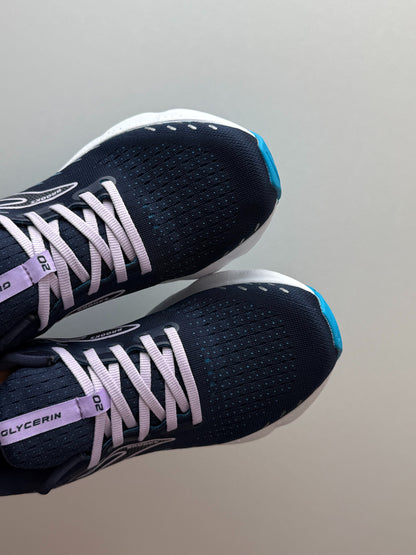 Brooks Women's Glycerin 20 Neutral Road Running Shoes (Peacoat/Ocean/Pastel Lilac)