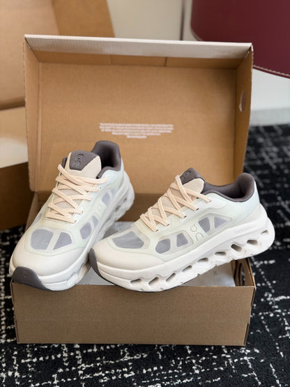 On Cloudtilt Remix Ivory Smoke Soft Neutral All-Day Comfort Cloud Foam Walking Sneakers