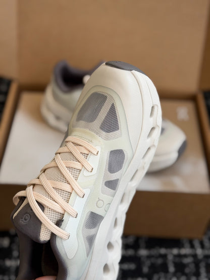 On Cloudtilt Remix Ivory Smoke Soft Neutral All-Day Comfort Cloud Foam Walking Sneakers
