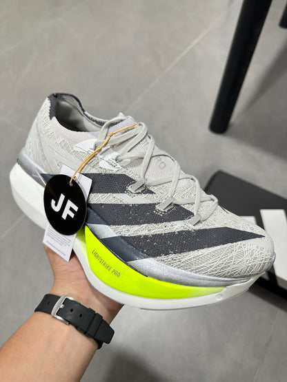 Adidas ADIZERO ADIOS PRO 4 (Grey / Black / Volt colorway)