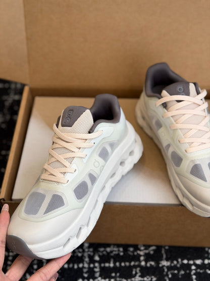 On Cloudtilt Remix Ivory Smoke Soft Neutral All-Day Comfort Cloud Foam Walking Sneakers