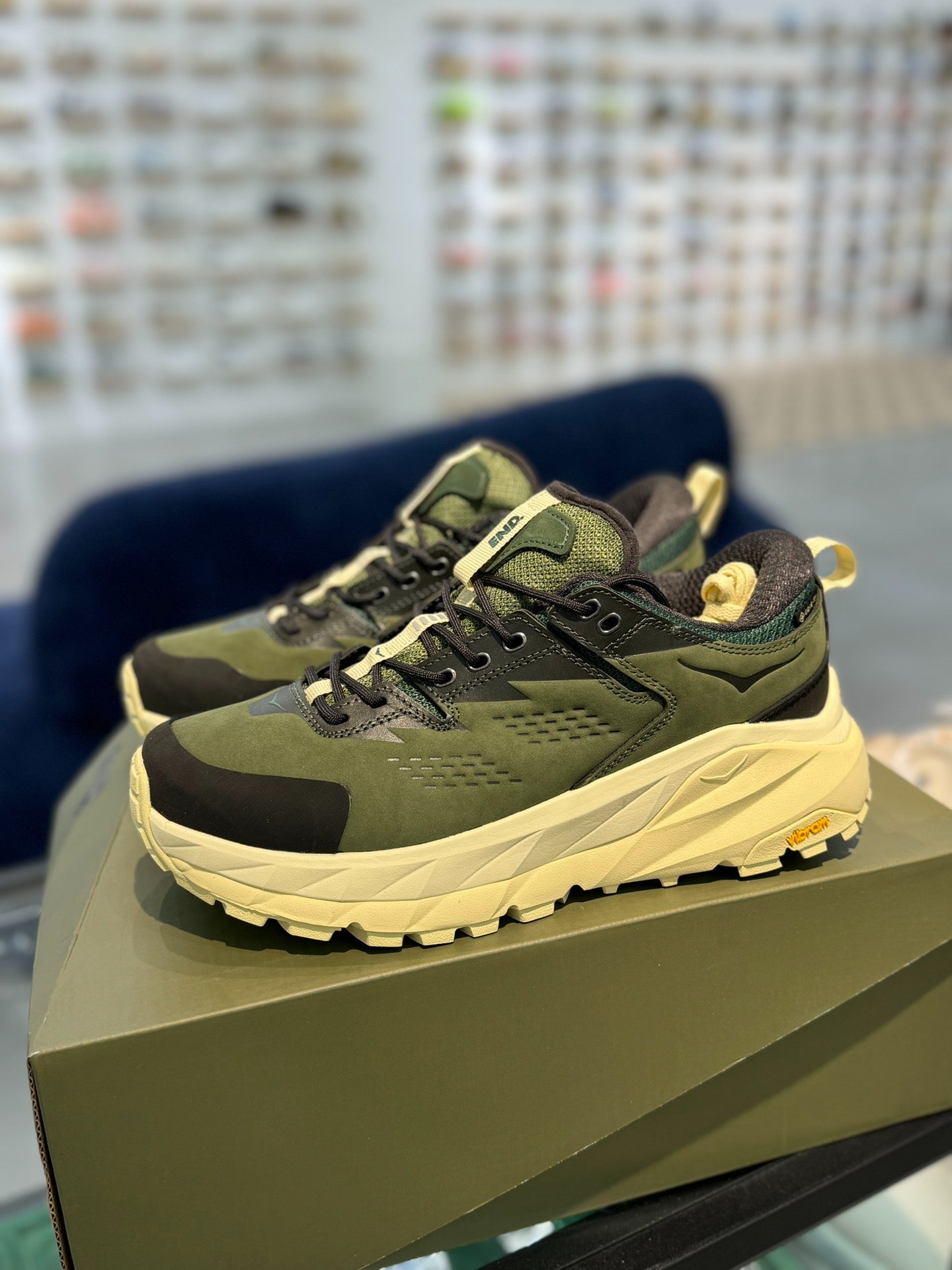 HOKA Kaha Low GORE-TEX Elite Terrain System Military Green