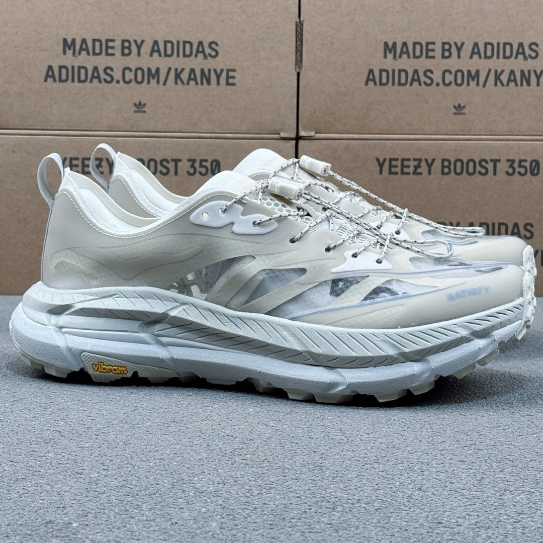 Hoka Mafate Speed 4 Khaki | White