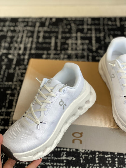 Cloudtilt Cushioned Running Sneakers White Rainbow Gradient Breathable Mesh Sport Shoes Unisex