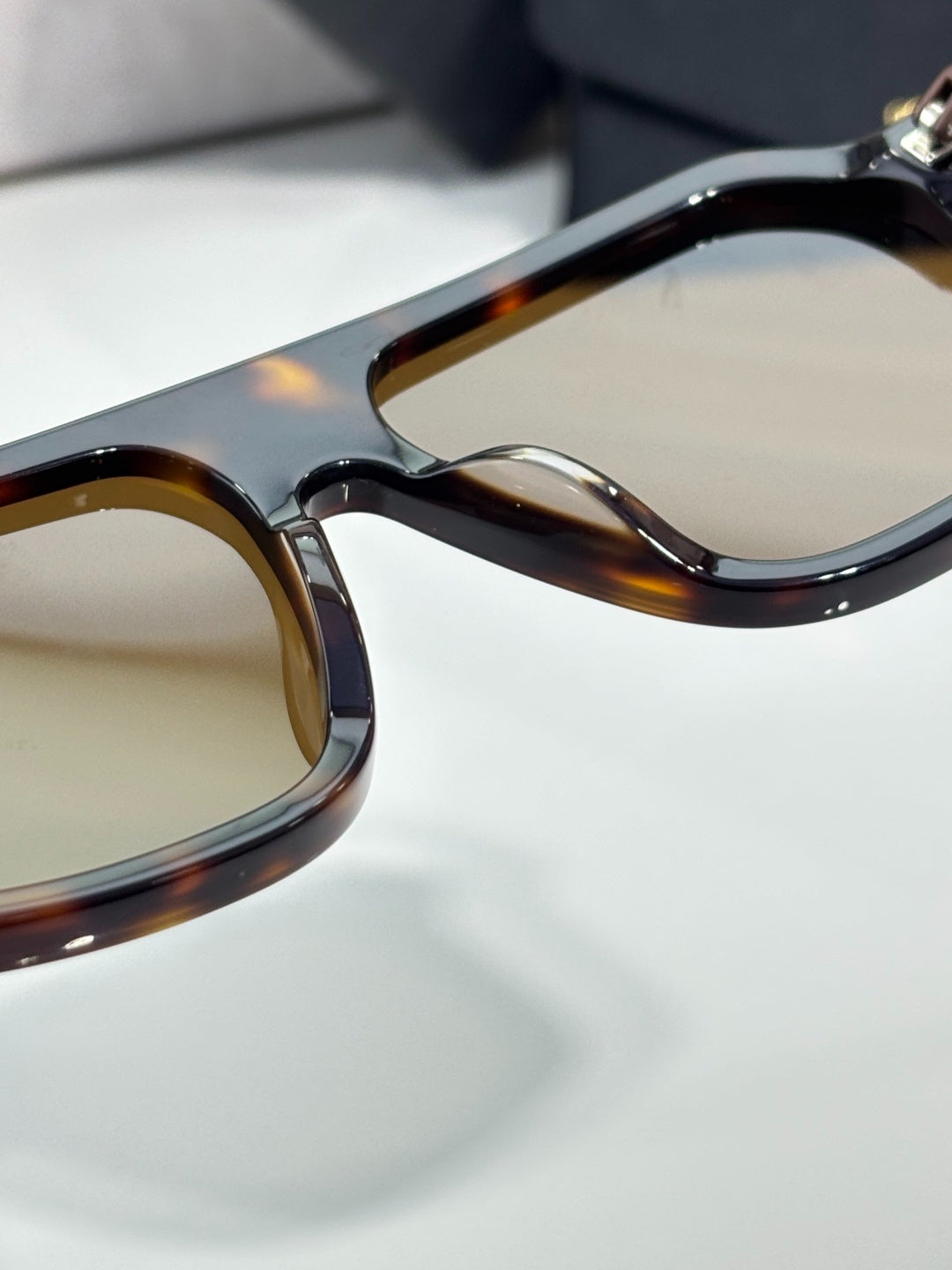 Dolce & Gabbana Tortoiseshell Aviator Sunglasses with Brown Lenses