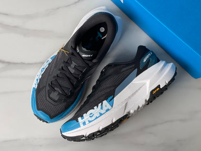 HOKA Mafate X Black | Sky blue