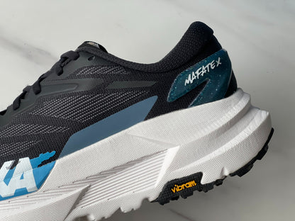 HOKA Mafate X Black | Sky blue
