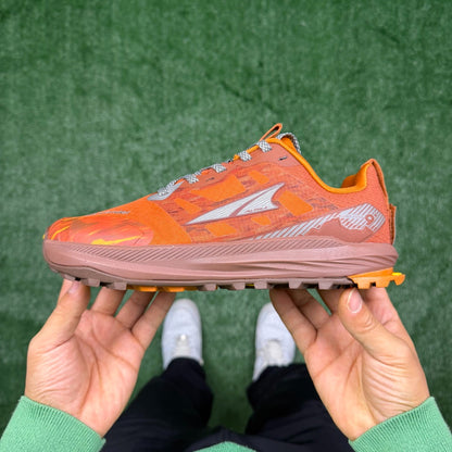 Altra Lone Peak 7 Orange Camo Zero Drop Breathable Trail Running Sneakers