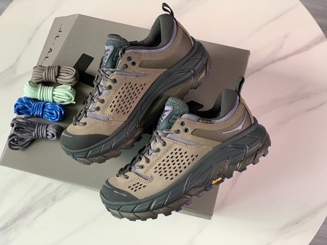 Hoka Ultra Low Gore-Tex Oatmeal Brown | Light Purple