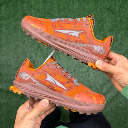 Altra Lone Peak 7 Orange Camo Zero Drop Breathable Trail Running Sneakers