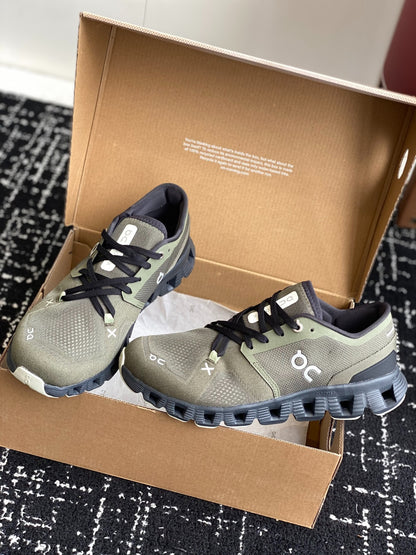 Cloud X 3 Training Sneakers Olive Green Black Breathable Mesh Sport Shoes Unisex