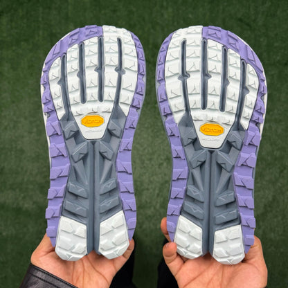 Altra Olympus 6 White Lavender Grey Zero Drop Breathable Trail Running Sneakers